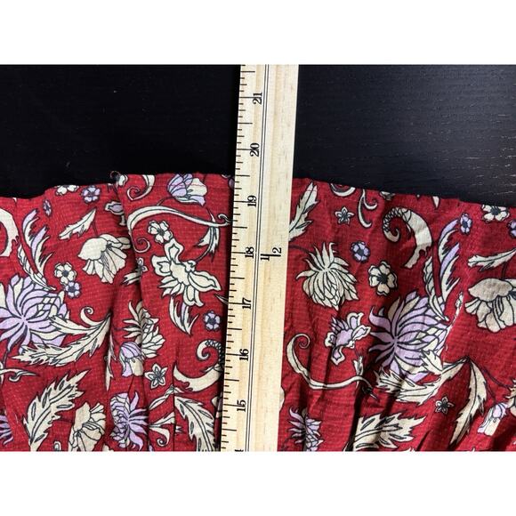 Intimately Free People Last Night Mini Dress Red Yellow Floral Size Large - Picture 10 of 15